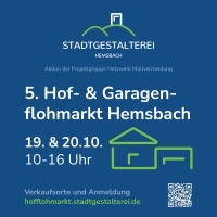 Das Plakat zum 5. Hof- und Garagenflohmarkt