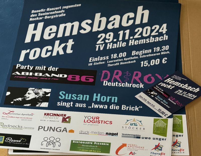 Das Plakat der Veranstaltung "Hemsbach rockt"